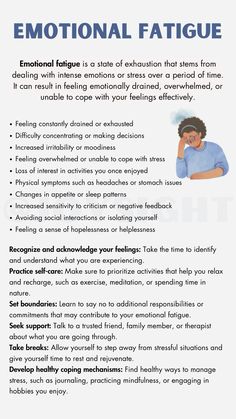 #emotionalfatigue Emotional Dysfunction, Therapy Binder, Counselling Theories, Emotional Fatigue, Mental Healing, Motivational Interviewing, Mental Health Therapy, Social Emotional Skills