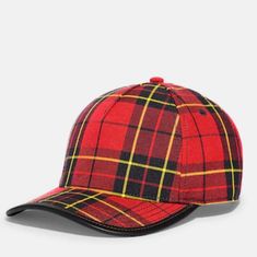 Coach Tartan Plaid Print Baseball Hat Brand New! (Purchased At Coach.Com) Product Details: 54% Wool, 46% Polyester Leather Details Buckle Closure Style No. Cg576 Editor's Notes: Add A Bold Pattern To Your Look With This Sporty Baseball Cap Featuring A Bright Tartan Plaid. Crafted In A Lightweight Cotton, It's Finished With An Adjustable Buckle Closure For A Personalized Fit. Casual Multicolor Six-panel Hat, Casual Plaid Hat With Curved Brim, Newsie Hat, Newsboy Hat Women, Coach Fragrance, Red Bucket Hat, Blue Bucket Hat, Black Baseball Hat, Red Black Style