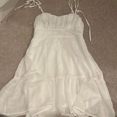 Never Worn White Sundress, White Skirts, Sundress, White Dress, Color White, Womens Dresses, Women Shopping, White, Dresses