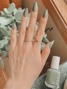 Cute Nail Trends, Aesthetic Nails, Cute Nail Art Designs, Green Nail, Cute Nail, Spring Nail, Classy Nails