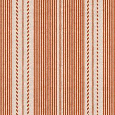 an orange and white striped fabric