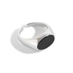 Oval Onyx Ring Rings Silver, Perfect Partner, Onyx Ring, Jewelry And Accessories, Silver Material, Black Rings, Samsung Gear Watch, Minimalist Jewelry, Black Onyx