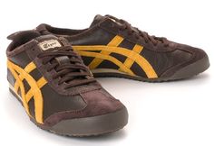 Asics Onitsuka Tiger MEXICO 66 VIN Casual Shoes D2J4L-6271 DARK BROWN-TAN. $127 Mexico 66 Onitsuka Outfit, Asics Brown Sneakers For Streetwear, Onitsuka Tiger Mexico 66 Yellow Outfit, Onitsuka Tiger California 78, Onitsuka Tiger Mexico 66 Yellow, Tiger Mexico 66