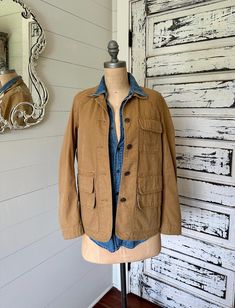 Ralph Lauren Canvas Jacket  From the now discontinued Denim & Supply Line  Women's size small  Excellent Condition, no signs of wear or flaws that I could find  Each garment is carefully selected and lovingly curated, but vintage items may have slight imperfections due to age and previous wear. Please review all photos prior to purchase, as all items are final sale. Measurements, quality, material and photos are all listed in description. Contact me for any additional information or photo requests. Vintage Washed Outerwear For Fall, Vintage Washed Denim Jacket For Work, Pre-washed Utility Outerwear For Fall, Pre-washed Fall Outerwear For Work, Fall Pre-washed Outerwear For Work, Vintage Denim Jacket With Patch Pockets For Fall, Vintage Medium Wash Long Sleeve Outerwear, Fall Medium Wash Pre-washed Outerwear, Pre-washed Medium Wash Outerwear For Fall