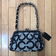 This Gorgeous And Fun Coach Shoulder Bag Goes With Your Dressy Outfits Or Your Casual Outfits. This Was Only Used A Few Time So It Looks Brand New! Such A Great Size To Fit All The Essentials Plus A Little Extra. Gray Evening Bag With Silver-tone Hardware, Chic Gray Shoulder Bag With Silver-tone Hardware, Gray Evening Clutch Bag, Trendy Gray Evening Shoulder Bag, Chic Gray Evening Bag, Gray Bag With Branded Hardware For Daily Use, Gray Rectangular Shoulder Bag With Branded Hardware, Chic Coach Gray Shoulder Bag, Chic Gray Bag With Silver-tone Hardware