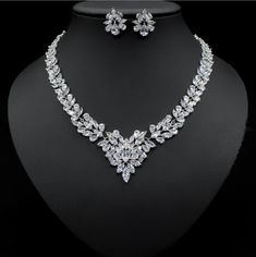 If you’re looking for a fine jewelry which looks sepecial,   precious stone please  consider cubic zirconia in crystal jewerly set which suitble for Wedding Jewelry Set. Precious Stones Jewelry, Crystal Jewerly, Ice Flower, Jewerly Set, Bridal Outfit, Bridal Jewelry Set, Crystal Jewelry Sets, Zirconia Necklace, Cubic Zirconia Necklace