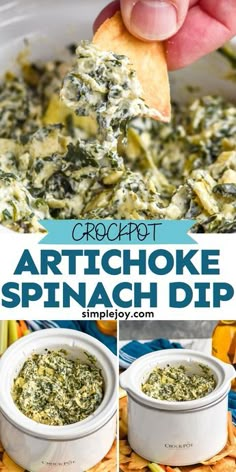 artichoke spinach dip is an easy appetizer recipe