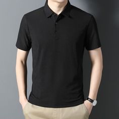 Men's Sun Protection Breathability Polo Shirt
Size Chat： Black T-shirt With Casual Collar For Summer, Casual Black Plain Shirt, Black Plain Summer Shirt, Black Classic Polo Collar T-shirt, Classic Black Polo Collar T-shirt, Classic Black Shirt With Casual Collar, Casual Black Tops, Classic Black Plain Shirt, Classic Plain Black Shirt