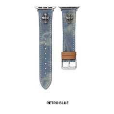 Our Denim Apple Watch Band combines vintage charm with modern flair, offering a versatile accessory to complement any outfit. Whether you're dressing up for a night out or keeping it casual during the day, this band adds a touch of personality to your wrist. Meticulously crafted from high-quality denim material, each band undergoes careful stitching and detailing to ensure durability and style. The retro tie-dye design adds a unique twist, making it a standout piece in your accessory collection. Designed with comfort in mind, our band features a buckle closure for a secure and adjustable fit. The soft denim material feels gentle against the skin, allowing you to wear your Apple Watch all day without discomfort. Ladies Choice, Tie Dye Designs, Denim Material, Tie And Dye, Apple Watch Band, Style Moderne, Apple Watch Bands, Vintage Charms, Watch Bands