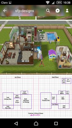 a computer screen showing the floor plan for a house