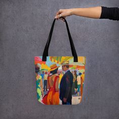 ¡Organízate con estilo con este espacioso bolso tote, ahora con ENVÍO GRATIS a España, la Unión Europea, Reino Unido, Estados Unidos y Canadá!
EL DISEÑO
Esta obra captura los vibrantes colores y la animada atmósfera de la Feria de Sevilla. Cada pincelada da vida al baile de colores, elegantes atuendos y al espíritu que define esta joya cultural.
EL BOLSO
Este bolso tote es a la vez moderno y práctico, perfecto para llevar todos tus imprescindibles con estilo y comodidad.
Está fabricado con tejido de poliéster duradero que resiste todo tipo de desgaste.
Puede soportar hasta 44 libras (20 kg) de peso, así que puedes empacar todo lo que necesites.
El bolso cuenta con asas de algodón resistente que tienen 11.8 pulgadas (30 cm) de largo y 1 pulgada (2.5 cm) de ancho.
Fabricado bajo pedido para Artistic Tote Canvas Bag For Travel, Artistic Travel Tote Canvas Bag, Artistic Tote Bag For Everyday, Artistic Square Bags For Everyday, Artistic Everyday Tote Bag, Artistic Large Capacity Shoulder Bag For Shopping, Artistic Rectangular Canvas Shopping Bag, Artistic Large Capacity Canvas Travel Bag, Artsy Shopping Tote Bag