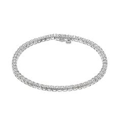 Dress to dazzle whenever you pair this stunning diamond tennis bracelet with your favorite outfits. Dress to dazzle whenever you pair this stunning diamond tennis bracelet with your favorite outfits.Click on this JEWELRY & WATCHES GUIDE to learn about fit, styles, materials and more! Nickel free Metal: sterling silver Length: 7 in. Packaging: boxed Finish: polishedDIAMOND DETAILS Total weight: 1/2 ct. Shape: round Setting: prong Gemstones may have been treated to enhance their appearance. Special care may be required. Please visit our Gemstone Treatment & Special Care Guide for more information. Image(s) may be enlarged to show detail. Please note, due to the high value of this item, a signature may be required upon delivery. Size: 7". Color: Silver Tone. Gender: female. Age Group: adult. Classic Sparkling Diamond Bracelet For Anniversary, Classic Sparkling Diamond Bracelet, Sparkling Diamond Tennis Bracelet For Formal Occasions, Classic Diamond Tennis Bracelet With Sparkle, Classic Diamond Tennis Bracelet Sparkling, Classic Sparkling Diamond Tennis Bracelet, Dazzling Tennis Bracelet With Sparkling Stones For Formal Occasions, Formal Dazzling Tennis Bracelet With Sparkling Stones, Anniversary Diamond White Sparkling Tennis Bracelet