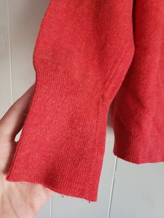 This is a vintage Tricots D'Athenes Cashmirette (tag missing) sweater. It is hot pink or maybe coral, long sleeved and a turtle neck. I do not know its size. Please refer to the measurements for a proper fit. Please note, there is one hole in this garment. It is right above the hem, as you can see in the 5th image. There is another sewn up hole in the front of the shirt. Please feel free to ask to see an image. The garment is sold as is and the price reflects the issues. Please ask any and all q Vintage Long Sleeve Stretch Sweater, Vintage Stretch Sweater For Winter, Vintage Long Sleeve, A Turtle, Pullover Sweater Women, Pink Coral, Women Pullover, Sleeve Sweater, Long Sleeve Sweater