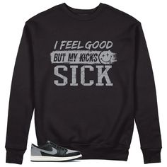 Jordan 1 Low Shadow Sweatshirt Sick Kicks Graphic