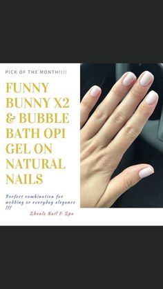 Neutral Bio Gel Nails, Wedding Nail Polish, Neutral Nail Color, Opi Gel Nails, Gel Colors, Nail Polish Trends, Wedding Nail, Pink Nail Polish, Bride Nails