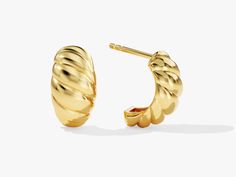 This stylish pair of 14K Gold Croissant Dome Huggie Earrings can be worn every day or with a formal outfit. These earrings are a perfect gift for friend, lover or family member.FEATURES• Made to Order• Gold Kt: 14k Solid Gold, 18k Solid Gold• Gold Color: Rose Gold, Yellow Gold, White Gold• Width x Height: 6.90 mm x 13.00 mm• Inner Diameter: 7.90 mm Elegant Hallmarked Huggie Earrings For Formal Occasions, Yellow Gold Earrings With Polished Finish For Gift, Elegant Yellow Gold Huggie Earrings With Polished Finish, Elegant Yellow Gold Hoop Earrings With Polished Finish, Elegant Polished Yellow Gold Hoop Earrings, Elegant Yellow Gold Polished Hoop Earrings, Elegant Yellow Gold Hoop Earrings For Anniversary, Formal Gold Plated Huggie Earrings With Shiny Finish, Elegant Yellow Gold Hoop Earrings With Shiny Finish