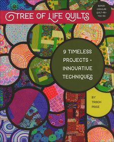 the book cover for tree of life quilts