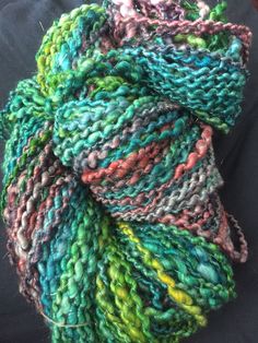 the yarn is multicolored and ready to be dyed