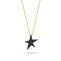 'Not all stars belongs to the sky'. -Make a wish pendant is made of silver 925 -Oxidized -Non-allergenic and nickel free -size:1.6x1.4 cm -1.7 gr -gold plated 925 chain 45cm All jewelry comes in a beautiful Kiss The Frog Studio packaging Gift White Gold Necklace With Star Charm, White Gold Necklace With Star Charm As Gift, Sterling Silver Necklace With Star Charm For Gifting, Black Star-shaped Sterling Silver Necklace, Sterling Silver Necklace With Star Charm As Gift, Gift Sterling Silver Necklace With Star Charm, Elegant Personalized Star-shaped Necklaces, Elegant Personalized Star Necklace, Elegant Star Shaped Personalized Necklace