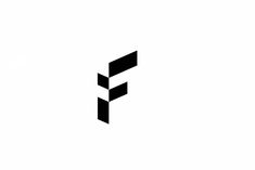 the letter f is made up of black squares