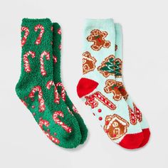 Keep little feet warm and stylish with this Kids' 2pk 'Candy Cane' Cozy Crew Socks from Cat & Jack™ Green. Featuring playful candy cane prints, these socks are made from a lightweight knit material, perfect for all-day comfort. They’re soft, snug, and great for lounging at home or wearing out and about. A fun and comfy addition to any kid’s wardrobe. Cat & Jack™: Designed for all children so you can trust it's made for yours. Cute Multicolor Winter Socks, Playful Soft Winter Socks, Playful Super Soft Winter Socks, Playful Soft Socks For Winter, Playful Super Soft Socks For Winter, Cute Snug Winter Socks, Cute Snug Socks For Winter, Playful Green Winter Socks, Burr Basket