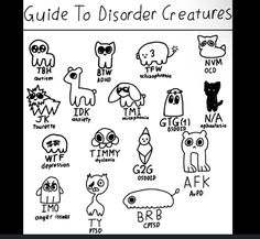 an illustrated guide to disorder creatures