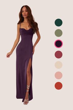 Dark Purple Satin Prom Dress, Wine Purple Prom Dress, Dark Purple Formal Dress Long, Floor Length Wedding Guest Dress, Dark Purple Satin Dress, Corset Wedding Guest Dress, Dark Purple Silk Dress, Purple Dress Formal Classy, Vestidos Color Uva