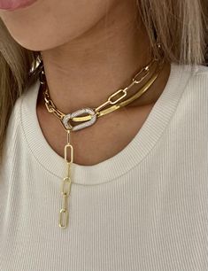 Snake Chain Gold, Flat Snake Chain, Gold Chain Link Necklace, Boho Jewels, Rectangle Necklace, Gold Lariat Necklace, Gold Snake Chain, Padlock Necklace, Chain Necklace Gold