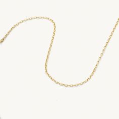 14K yellow gold Oval link necklace with lobster claw clasp. Wear it alone, with our matching bracelet, layered or with your favorite charm or pendant. Matching bracelet available. Everyday 14k Gold Oval Chain Necklace, Minimalist 14k Gold Oval Chain Necklace, Everyday Rolo Chain Necklace With Oval Links, Everyday Cable Chain Necklace With Oval Pendant, Everyday Oval Chain Necklace With Adjustable Chain, Everyday Oval Chain Necklace With Lobster Clasp, Matching Bracelet, Matching Bracelets, Link Necklace