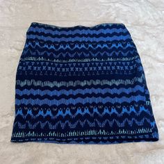 Super Cute Patterned Pencil Skirt Size Xs Soft Cotton Tight Hugging With Stretch Navy With Blue And Green Print Never Worn Like New Trendy Blue Stretch Mini Skirt, Blue Stretch Pencil Skirt, Blue Pencil Skirt Skort For Summer, Trendy Stretch Blue Skirt, Blue Fitted Mini Pencil Skirt, Fitted Blue Mini Pencil Skirt, Fitted Blue Pencil Skirt For Summer, Casual Pencil Skirt For Night Out, Trendy Lined Blue Mini Skirt