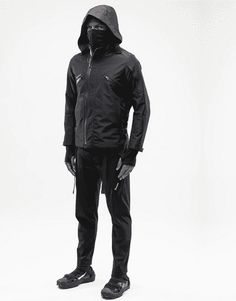 Design: Techwear, Ninja Techwear, Cyberpunk, Military, Futuristic Ultra-resistant Techwear Jacket: Made with premium materials that are resistant, flexible and lightweight to preserve your mobility while protecting you from rain and wind. Technical clothing: This techwear jacket is equipped with a multitude of storage pockets to easily carry your personal belongings. Breathable materials: This techwear jacket made of polyester, cotton and spandex can be worn all year round. Suitable for men and Functional Nylon Outerwear For Urban Adventures, Fall Techwear Windbreaker For Urban Adventures, Techwear Windbreaker For Urban Winter Adventures, Winter Techwear Windbreaker For Urban Adventures, Windproof Techwear Track Jacket For Streetwear, Black Techwear Track Jacket With Detachable Hood, Winter Techwear Track Jacket With Detachable Hood, Black Techwear Parka For Urban Adventures, Tactical Nylon Windbreaker For Fall