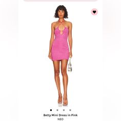 Nbd Betty Mini Dress In Pink! Wore Once For A Bachelorette Barbie Theme! This Dress Is Such Great Material And The Charms Are Heavy! Loveeee This Dress So Much Size Xs Mini Dress Party Hot Revolve, Revolve Mini Dress, Revolve Pink Dress, Revolve Pink Mini Dress, Forever 21 Pink Party Mini Dress, Revolve Dresses, Barbie Theme, Colorful Dresses, Mini Dress