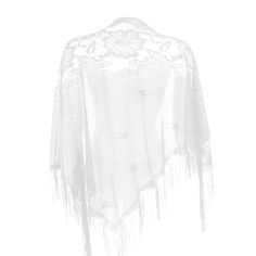 PRICES MAY VARY. 【Suitable for All Seasons】Our mesh lace shawl wraps for women are soft and elegant to be a nice shawl, scarf or wrap for no mattter travel or daily matching, suitable for both hot summer, but also cold winter. 【Easy to Style】With intricate lace patterns be designed on this white shawl for evening dresses, which can be styled in various ways effortlessly, help you create different looks for any occasion easily. 【Quality Material】The triangle shawl is made of quality polyester lac Lace Shawls, Wedding Shawls, Scarf With Tassels, White Shawl, Evening Shawls, Triangle Shawl, Fringe Shawl, Triangle Shawls, Fur Shawl