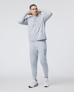 A fresh take on athleisure and a staple in your wardrobe, the Sunday Performance Joggers are premier in fit, function and soft stretch. This jogger style will keep you moving with less bulk around your ankles. | Vuori Sunday Performance Jogger Pants | Platinum Heather | Medium Vuori makes premium performance apparel inspired by the active Coastal California lifestyle; an integration of fitness, surf, sport, and art. Breaking down the boundaries of traditional activewear, we are a new perspective Athleisure Activewear With Functional Drawstring For Jogging, Athleisure Activewear For Jogging With Drawstring, Stretch Activewear For Jogging With Functional Drawstring, Athleisure Joggers With Functional Drawstring For Sports, Athleisure Joggers With Functional Drawstring For Workout, Sporty Activewear With Functional Drawstring For Jogging, Athleisure Workout Joggers With Functional Drawstring, Athleisure Workout Joggers With Drawstring, 4-way Stretch Go-dry Joggers For Jogging