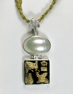 "This pendant is a part of the jewelry Line \"Babylon\". Jewelry Line \"Babylon\" - carries the ancient meanings of Babylon, Assyria, Urartu - the area that invented laws, irrigation, modern ceramics. Mesopotamia - the land that was paradise on earth, people who were not far removed from the era of paradise. Prebiblical and biblical times, Navuxodonosor, Ishtvar, Gardens of Babylon, the Tower of Babel. Following the techniques of the ancient masters it allows you to touch the culture from thousa Animals Mythical, Museum Jewelry, The Tower Of Babel, Earth People, Biblical Times, Gardens Of Babylon, Mythical Monsters, Tower Of Babel, Archaeological Finds