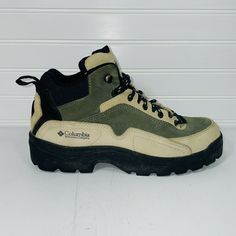 Columbia women BL3056-316 Tan/green Hiking/Trail Shoes size 9 pre-owned. They were used and do have signs of wear. Some scuffs scratches and marks. Could use a cleaning/scrubbing will leave up to buyer. Overall in good condition original laces. Still have plenty of sole left. See pics condition and any questions please ask. Free shipping Green Shoe, Shoes Green, Hiking Trail, Trail Shoes, Green Shoes, Hiking Trails, Hiking Boots, Columbia, Hiking