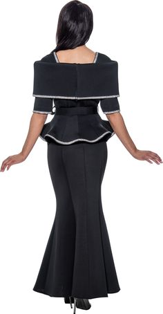 Stellar Looks 1692 2 piece Portrait Collar Scuba Skirt Suit Color: Black, Red, White Size: 8, 10, 12, 14, 16, 16W, 18, 18W, 20W, 22W, 24W, 26W Elegant Two-piece Stretch Set, Elegant Stretch Black Set, Fitted Black Evening Sets, Black Stretch Evening Set, Black Stretch Evening Sets, Fitted Black Two-piece Skirt, Elegant Two-piece Black Skirt, Black Two-piece Evening Set, Elegant Black Two-piece Skirt