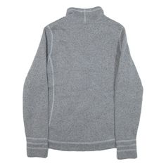 Item is in good used condition. >Size: M >Armpit To Armpit: 19" >Armpit To Cuff: 20" >Collar To Hem: 25" Cozy Sweater With Fleece Lining For Outdoor, Cozy Long Sleeve Cardigan For Outdoor, Gray Long Sleeve Hiking Outerwear, Gray Long Sleeve Sweater For Outdoor, Gray Long Sleeve Outerwear For Hiking, Cozy Knit Gray Outerwear, Long Sleeve Outdoor Cardigan, Midweight Long Sleeve Fleece Jacket For Winter, Midweight Fleece Tops For Winter