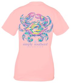 Pre-shrunk and ring-spun 100% cotton. Unisex sizing. 7th Grade Outfits, School Prep, Simply Southern Shirts, Southern Shirt, Simply Southern Tees, Beach T Shirt, Birthday Wishes For Myself, Unique Watercolor, Western Outfits Women