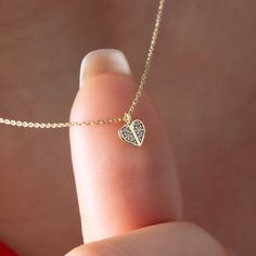 "14k Gold Drop Stone Heart Necklace, Gold Heart Pendant, 14k Gold Heart Necklace, Delicate Heart Necklace, Solid Heart Necklace, Gift For Her Gold heart necklace weighs 1.42 gr and the chain length is 42 cm. All of our products has the stamp \"585\" on them. (which states that this is real gold) There may be +/- 0.15 change in gram information due to production. Your products will be shipped with free shipping UPS express within 1-3 business days. Quality control has been done. Gold heart pendan Lego Heart, Gold Necklace Dainty, Handmade Gold Ring, Evil Eye Necklace Gold, Necklace Stone, Necklace Ideas, Gold Armband, Jewelry By Material, Solid Gold Necklace