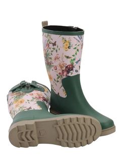 A Gardener’s dream. Scattered wildflowers bloom upon your feet as you trudge through your garden keeping your toes warm and dry. Only size 8 left but with a cozy pair of socks, can accommodate size 6 and 7 as well. Insulated Rain Boots For Spring Outdoor Activities, Spring Outdoor Weatherproof Rain Boots, Green Boots For Outdoor Spring Activities, Green Boots For Outdoor Spring Events, Green Boots For Spring Outdoor Activities, Multicolor Round Toe Rain Boots For Outdoor, Green Rain Boots With Round Toe For Spring, Secret Garden Design, Yard Ornaments