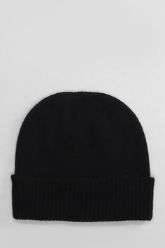 Hats in black wool, side embroidered logo, ribbed knit, 100% cashmere, Made in Italy Classic Cashmere Winter Hat, Classic Black Wool Beanie, Black Ribbed Hat For Fall, Classic Black Beanie For Fall, Black Wool Beanie For Fall, Vivienne Westwood Bags, The Vivienne, Prada Leather, Marine Serre