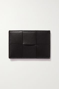 Taking its cue from the hit bag of the same name, Bottega Veneta's 'Cassette' cardholder is woven from exaggerated strips of supple leather using the Italian brand's signature intrecciato technique. It has a slender profile that will slip effortlessly into your coat pocket. Designer Business Card Holder Rectangular, Luxury Rectangular Wallets With Intrecciato Weave, Red Leather Coat, Bottega Veneta Cassette, Leather Cardholder, New Bottega, Branded Wallets, Coat Pocket, Fine Watches