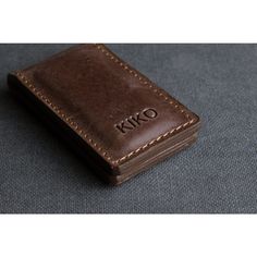 Kiko Leather Magnetic Money Clip | Brown 111brwn The Minimalist, Magnetic Closure, Money Clip, Cowhide Leather, Magnets, Money, Leather, Design