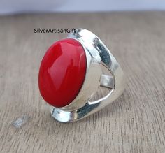 New stylize ring Red Coral ring-Coral ring-Unique red Coral ring-Handmade Designer Ring-Gemstone ring-Statement Ring-Christmas ,Anniversary It absorbs red radiation from the spectrum of light and protects the woman from widowhood. The development of a child can be improved by Red Coral. Another benefit of the Monga stone is to reduce rashness and anger. Coral signifies your energy, courage, self-confidence, & desires. Coral Ring, Ring Unique, Ring Gemstone, Red Coral, Ring Handmade, Gemstone Ring, Statement Ring, Rings Statement, Unique Rings