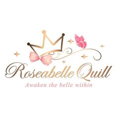 the logo for rosedale quill's children's clothing line, which has been