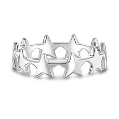 Sterling silver star band ring for kids and teens, available in size 5-7, from InSeasonJewelry. Jewelry Target, Teen Ring, Teen Necklaces, Teen Girl Jewelry, Teen Earrings, Teen Jewelry, Baby Earrings