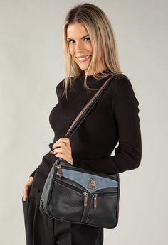 Stay organized and stylish with our Multi Pocket Faux Leather Cross Body Bag. Featuring contrast stitching and an adjustable strap, this bag offers convenience and versatility. Perfect for on-the-go fashionistas! Black Faux Leather Shoulder Bag With Cell Phone Pocket, Black Hobo Bag With Zipper For Fall, Black Faux Leather Bag With Cell Phone Pocket, Black Faux Leather Bags With Cell Phone Pocket, Faux Leather Bags With Cell Phone Pocket, Fall Satchel With Cell Phone Pocket, Black Shoulder Bag With Zipper Pocket For Fall, Black Shoulder Bag For Everyday Use In Fall, Fall Black Shoulder Bag With Zipper Pocket