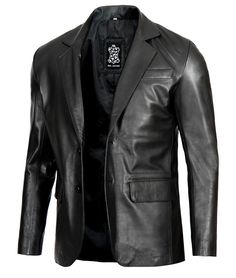 Two Button Real Leather Blazer For Men
This premium men&apos;s black leather blazer is an awesome piece of attire that meets all of your requirements. It is a great outfit to go to parties and functions that can be easily wearable on jeans. It will give you a cool look and everyone nearby will find you more dashing. This two-button black blazer for men is featured button closures, lapels, two big flap pockets, and a chest pocket for keeping your items safe. Get your ideal blazer right now before Blazer Outfits For Men, Lambskin Leather Blazer, Black Blazer Men, Maroon Leather Jacket, Black Leather Blazer, Brown Leather Coat, Blazer For Men, Tan Leather Jackets, Black Leather Biker Jacket