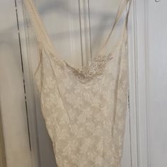 New Vintage With Tag. Ivory Lace Body Suit Lace Body Suit, Lace Body, Ivory Lace, Lace Bodysuit, Body Suit, New Vintage, Women's Intimates, Camisole Top, Cream